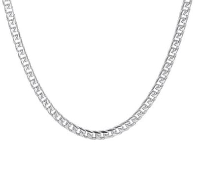 YO&NO -  Ketting - Zilver - Gourmet - 4,0mm - 60cm - Sieraden vrouw - Poli - Gerhodineerd - Zilver 925