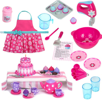 Sophia's Bakken & Theekransje Speelset voor Modepop - 43 Stuks - Poppen Accessoires
