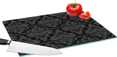 Glazen Snijplank - 39x28 - Patronen - Barok - Damast - Snijplanken Glas