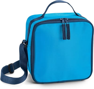 Kleine koeltas voor lunch - lichtblauw - 20 x 20 x 11 cm - 4.5 liter - Koeltassen