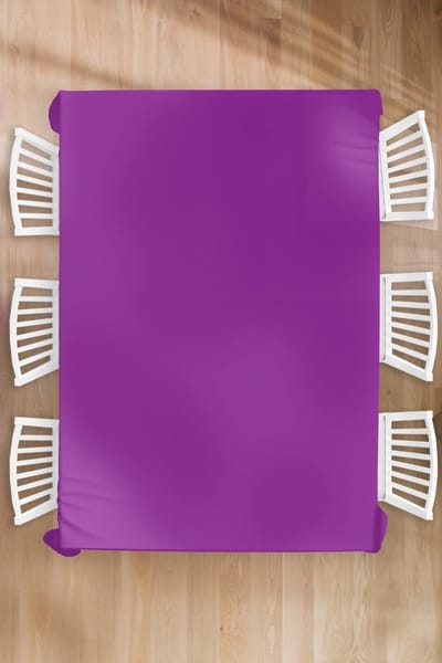 Tafelkleed - Tafellaken - 180x260 cm - Paars - Kleuren - Effen - Binnen en Buiten