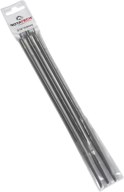 Set van 3 Kettingzaagvijlen 3/16'' (4,8 mm) voor Slijpen van 0,325'' Kettingen