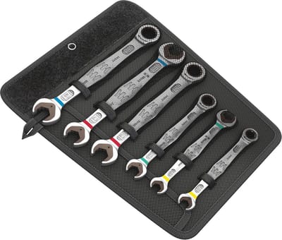 Steekringratel Dubbele Steeksleutelset Metrisch 6-Delig - Professioneel Schroefgereedschap