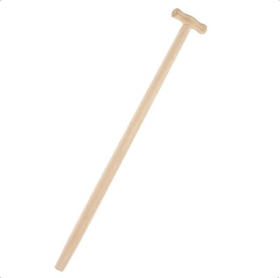 Stevige Houten Spade Steel 90 cm Recht met T-Greephandvat - Geschikt voor Metalen Schacht