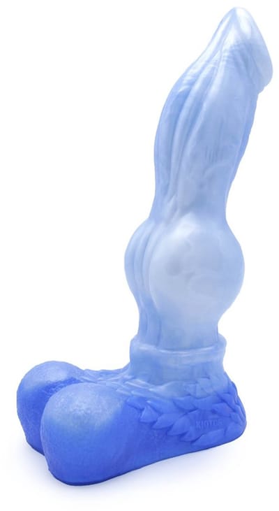 Kiotos Monstar - XXL Dildo Beast No. 57 Michel The Mastiff - Blauw/Wit
