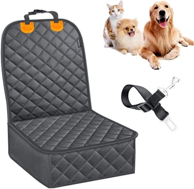 Auto-voorstoelhoes voor honden, hondenstoelhoes, stoelbeschermer voor autostoelen, stoelbekleding van de auto voor huisdier, universeel, waterdicht, stofdicht, autostoelhoezen, voorstoelhoes met