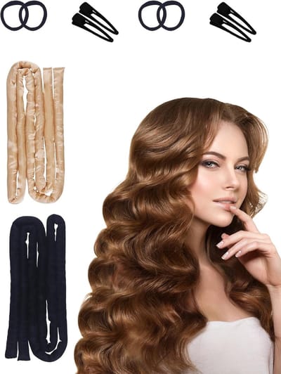 Nachtelijke krullers voor hittevrije krullen, ideaal voor lang en kort haar, comfortabel slapen met een hoofdband