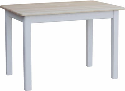 Massieve Grenen Eettafel Keukentafel Wit Gelakt 80x80 cm