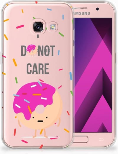 Samsung Galaxy A3 2017 Siliconen Case Donut Roze