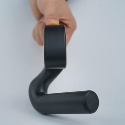Fitness Handgrepen - Trainingsgrepen Set - Krachttraining Thuistraining - Ergonomisch Hoekontwerp - 87 cm - Zwart