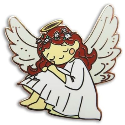Naaldhouder - LETI - Needleminder Resting Angel - Rustende Engel - letistitch