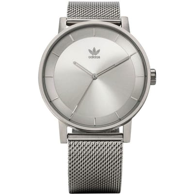 Adidas District M1 Z04-1920-00 - Horloge - Staal - Zilverkleurig - 40mm
