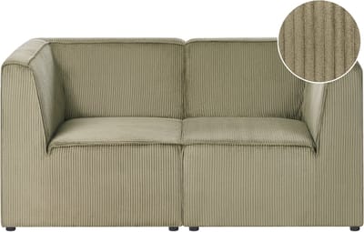 LEMVIG - Tweezitsbank - Groen - Corduroy