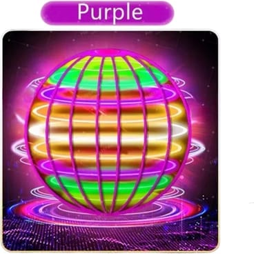 1 Stuk Verbeterde Hover Bal met RGB LED – Magic Flying Orb – Fidget Speelgoed & Zweefbal voor Kinderen, Tieners & Volwassenen – Voor Binnen & Buiten – Paars