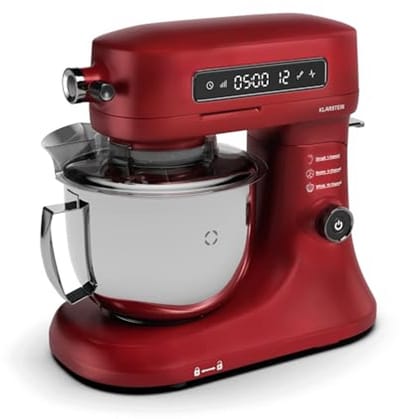 Krachtige Keukenmachine 1600W met RVS Kom en 12 Snelheden - Stille Foodprocessor met LCD Touchscreen