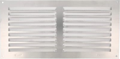 Rechthoekig Ventilatie Rooster Aluminium met Muggenhor - 150x300mm