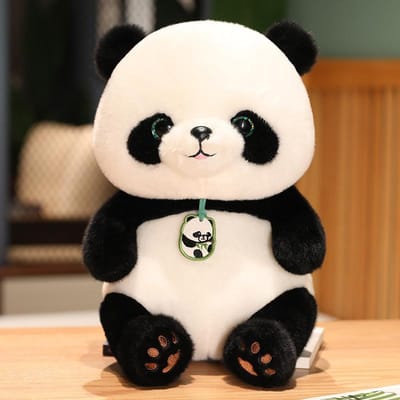 Nieuwe Schattige Reuzenpanda Mascotte Pluche Pop Creatief Kinderverjaardagscadeau Schattig Speelgoed 40cm