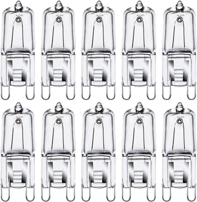 Heldere G9 Halogeenlampen 33W Dimbaar Warm Wit 2700K - 10 Stuks