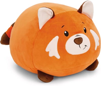 Pluche Panda Knuffel - Zacht Speelgoed - Knuffelen en Spelen - Hoogwaardig Stretchpluche - 30x34cm - Oranje