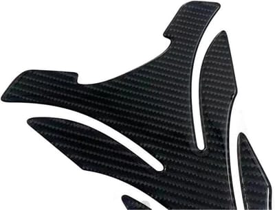 Motorfiets Tank Pad - Brandstoftank Sticker - Motor Beschermen - Zelfklevend PVC - Set van 2 - Zwart