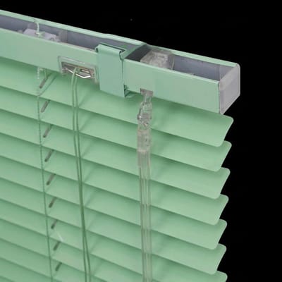 Horizontale Aluminium Jaloezieën 25mm Lamellen - Groen-Aanpasbare Zonwering