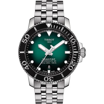 Tissot Roestvrij Staal Groene Wijzerplaat Heren Modehorloge T120.407.11.091.01 groen