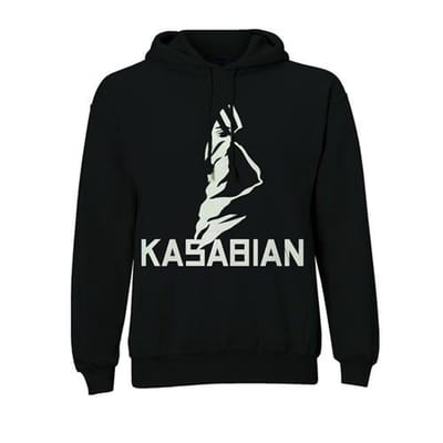 Kasabian - Ultra Face Hoodie/trui - M - Zwart