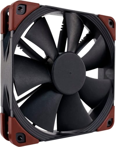 Noctua Noctua NF-F12 industrialPPC-24V-3000 SP IP67 PWM - 120mm PC-ventilator Zwart (b x h x d) 120 x 120 x 25 mm