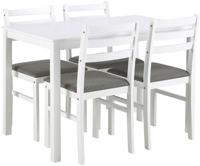 Giga Living Eettafel Lovund - Rechthoek Wit - 110x70x74,5cm