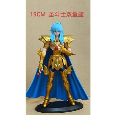 19CM Anime Saint Seiya Figuur Gouden Mythos Kleed EX SaGa Aphrodite Ram Mu Izou Milo Model Speelgoed Collectie Actiefiguur With box beige