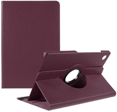 Hoes 360° Draaibare Book Case Paars Geschikt voor Samsung Galaxy Tab A11 Plus