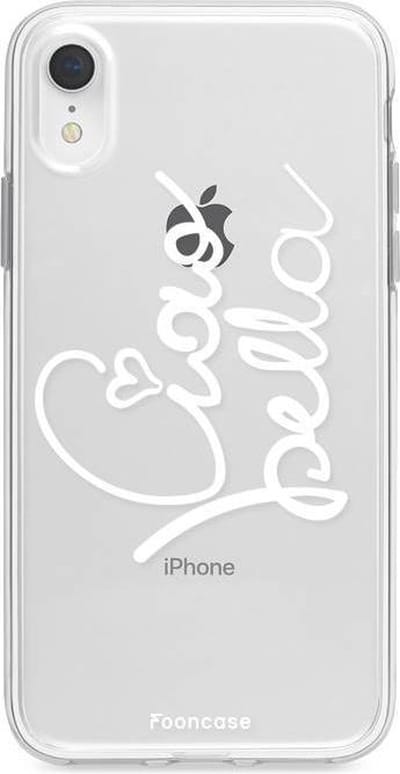Fooncase Hoesje Geschikt voor iPhone XR - Shockproof Case - Back Cover / Soft Case - Ciao Bella!