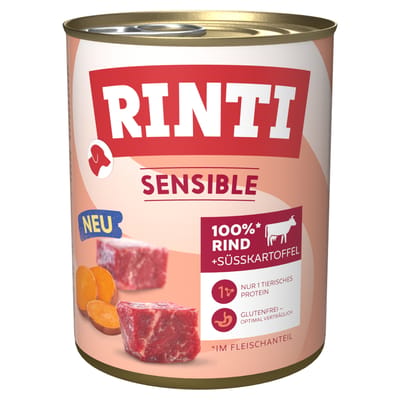 Rinti Sensible 6x800g - Rundvlees & zoete aardappel