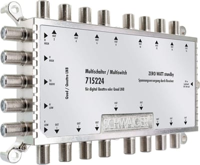 SCHWAIGER -5224- Multiswitch | 5 -> 16 | Met Externe Voeding