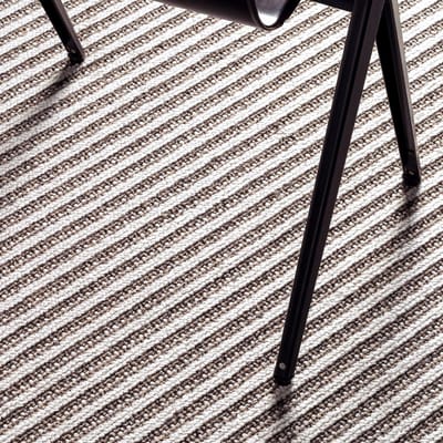 Premium Natural Look Vloerkleed – Lijnen Crème-Taupe - 80 x 150 cm