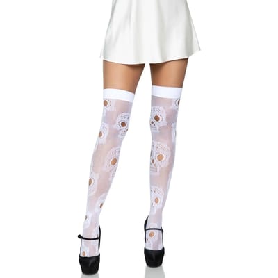 Vrouwelijke netauto's Leg Avenue Sugar Skull