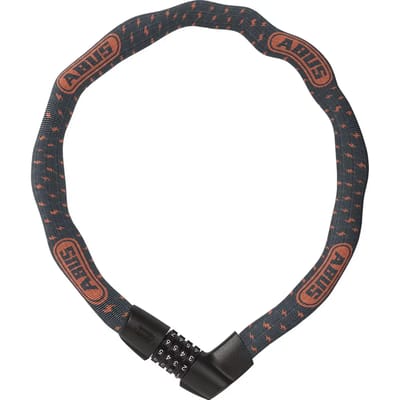 Fietsslot ABUS Kettingslot - Tresor 1385 Color - Security level 6 - grijs - 75 cm - Geschikt voor elektrische fietsen en stadsfietsen
