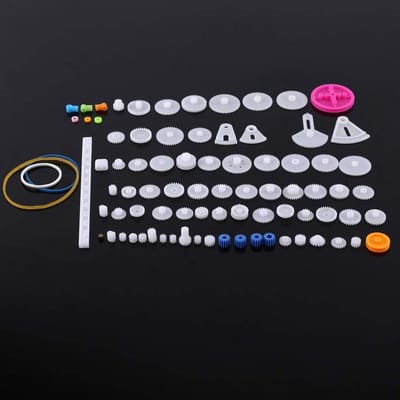 Complete Plastic Gear Set met Pulley Beltworm Kits en Crown Wheel Set voor Robot Motor Toys - Ideaal voor Modelbouw en DIY Projecten