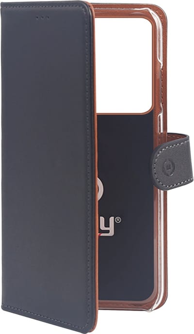Celly Wally Bookcase Hoesje - Geschikt voor Samsung Galaxy S20 Ultra - Kunstleer - Pasjeshouder - Zwart