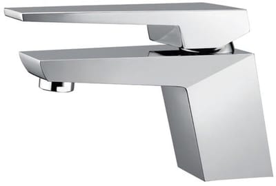 Hudor Wastafelkraan Chroom BNF93 - Fonteinkraan Verchroomd Messing - Wastafelmengkraan Tijdloos Design - Keramische Patronen - Waterbesparend