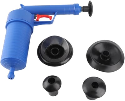 Dailygoods- Baggergereedschap voor afvoerpomp - Elektrische afvoer ontstopper - Blaster met 4 zuignappen - Hoge druk - Ontwatering - Luchtdruk functie - Afvoerontstopper