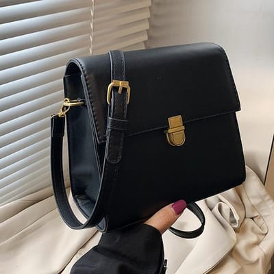 Kleine Tas voor Dames Retro Eenvoudige Crossbody Tas Hong Kong Stijl Vroege Lente Nieuw Koreaanse Versie Veelzijdig Eén-schouder Modieuze Kleine Vierkante Tas gray