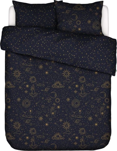 COVERS & CO That's The Spirit Dekbedovertrek Nightblue - Lits-Jumeaux - 240x200/220 cm