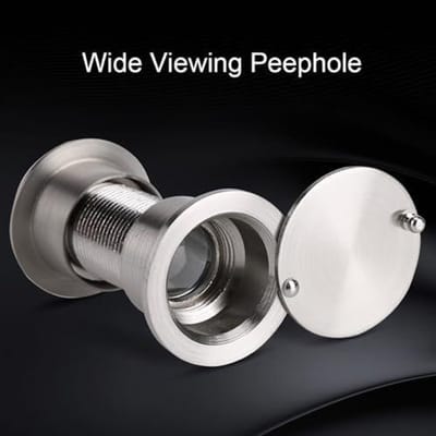 28 mm Door Viewer met Breed Zicht en Privacy Cover voor Thuis, Kantoor en Hotel - Grote Kijkhoek - Heavy Duty - Geschikt voor Deuren van 35 mm-60 mm (Draadtrekken)