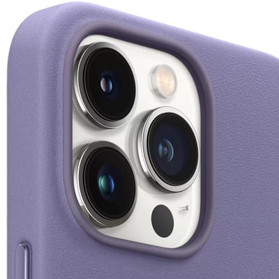 Leather Backcover MagSafe voor de Apple iPhone 13 Pro Max - Wisteria