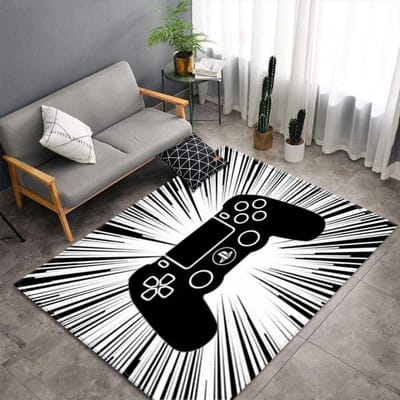 Gameconsole 3D Tapijt voor Woonkamer Game Gamepad Slaapkamer Tapijten voor Jongenskamer Vided Game Kinder Speelkleed Keukenkamer Mat 40x60cm