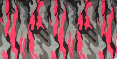 Haarsoires Haarband Multifunctioneel 45x25cm - Camouflage - Roze Zwart Grijs - Elastische Stof - Bandana Col Nekwarmer - Sport Outdoor Casual - Unisex