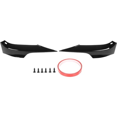 Lèvres de Pare-chocs Avant Spoilers d'Angle Splitters Protection Bas de Pare-chocs Garniture pour Série 3 E92 M Sport Coupé 2006‑2010 Glossy Black black