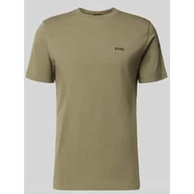 Regular fit T-shirt van katoenmix