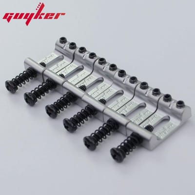 6 Pièces Guyker Système de Pont Tremolo avec Sillets Courbés en Laiton 10.510.8Mm Remplacement Pour Guitare Électrique St Tl